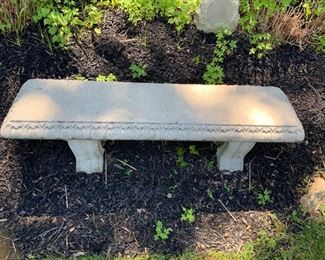 90. Pair of Cement Benches (53'' x 15'' x 17'')