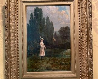 120. Girl in Woods (15'' x 19'')