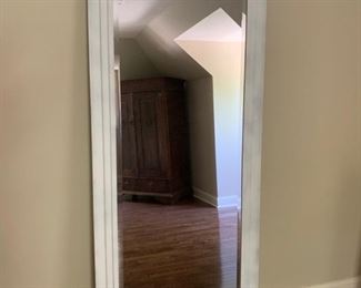 133. White Floor Length Beveled Mirror (32'' x 78'')