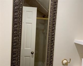137. Beveled Carved Mirror (18'' x 39'')