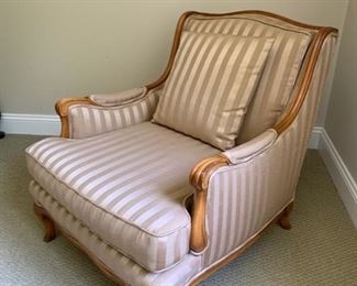 156. Silk Upholstered Armchair (29'' x 31'' x 32'')
