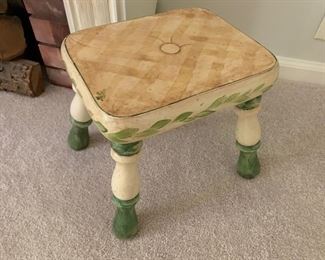 164. Handpainted Stool (11'' x 10'' x 11'')