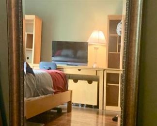 9. Beveled Framed Mirror (30" x 55")