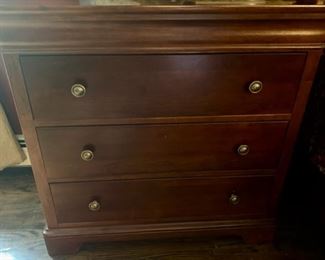 14. Stanley Solid Maple 3 Drawer End Table (44" x 19" x 32")