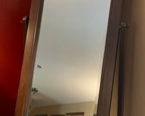 16. Stanley Beveled Glass Adjustable Standing Mirror (27" x 70")