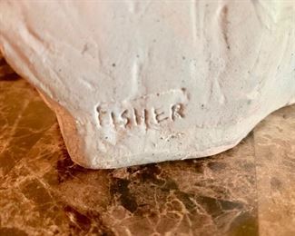 Stone Sculpture of Couple by Fisher