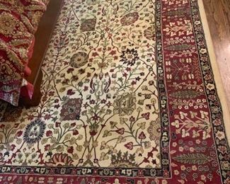 17. Persian Classics Cream, Burgundy, Black Area Rug (8' x 10')