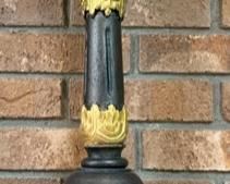 51. Pair of 24" Carved Wood Gilt Candleholders