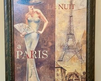 58. Framed Paris Print (30" x 42")