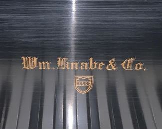 60. Wm. Knabe & Co. Baby Grand in Satin Ebony Finish, #152049, w/ Cheetah Print Bench, 5'4"