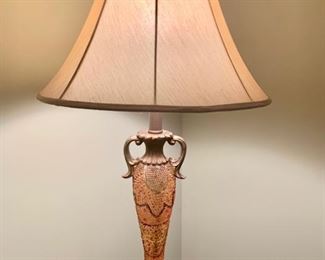 56. 34" Painted Metal Lamp