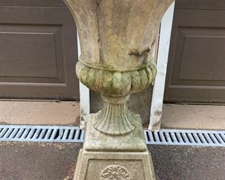 89. Pair of Concrete Urns (16" x 20")