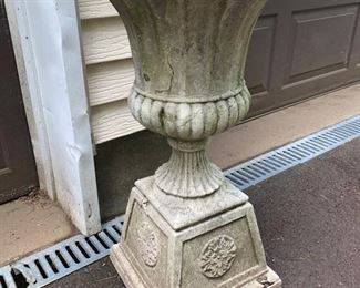 89. Pair of Concrete Urns (16" x 20")