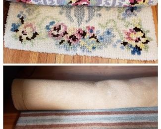 1. Handmade rug  2. Area rug