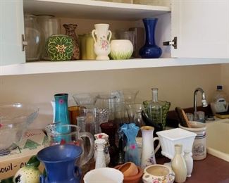 Variety of vases