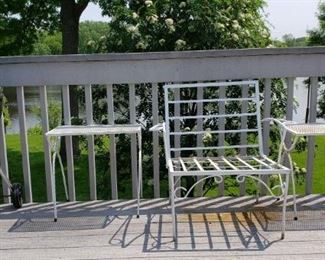 Outdoor furniture and grill