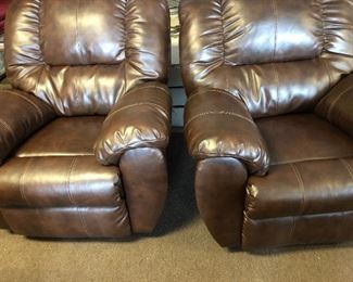 Awesome set of leather recliners!