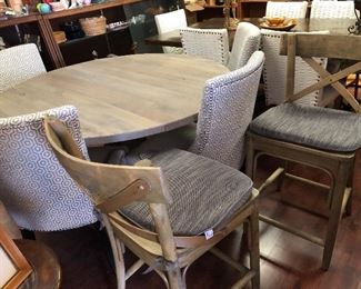 Super nice table with chairs and 2 matching barstools!