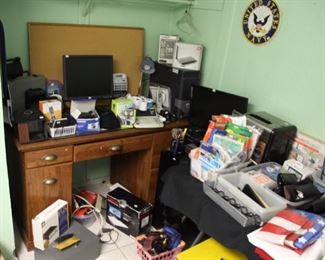 Office Stuff and Desk