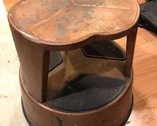 Vintage industrial KIK-STEP step stool