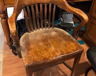 vintage wooden side chair