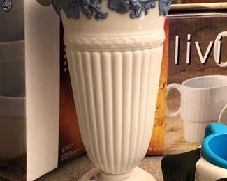 Wedgewood Queen's Ware vintage trumpet vase