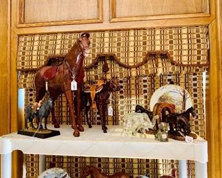 Western sculptures and collectibles John Wayne ducks Unlimited Cowboys