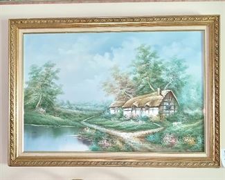 Oil painting signed