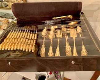 Read and Barton gold flatware