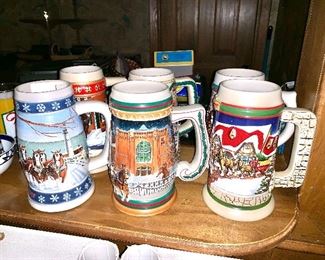Budweiser beer mugs