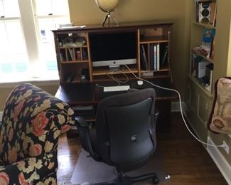 Computer desk and chair