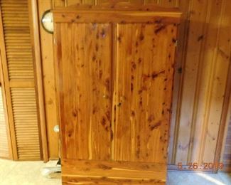 Cedar wardrobe.