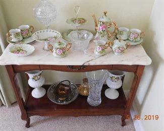 Marble top server.