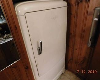 Vintage refrigerator.