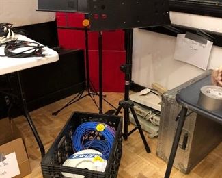 music stands and bulk cable