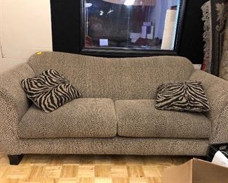 comfy and cool couch and pillows