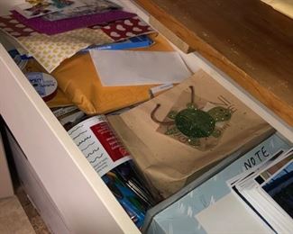 Crafting supplies, scrapbooking