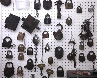 Collection of antique locks