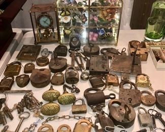 Antique locks & doorknobs