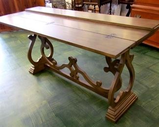 Flip top table, 6 ft long
