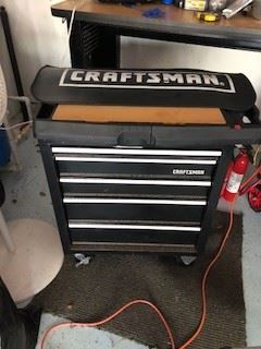 Craftsman tool caddy and many tools