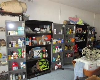 Car care products. Cabinets are also for sale