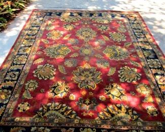 8 x 10.6 Oriental wool carpet. Very clean--no odor--little or no use. Was rolled up in storage.