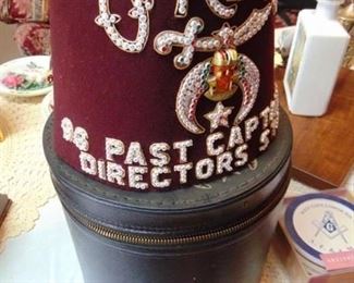 Shriner's Cap and container