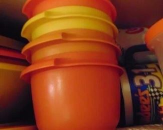 Part of vintage Tupperware collection