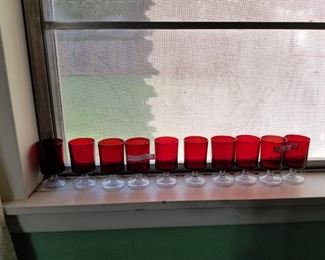 red wine glasses