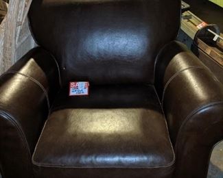 Marshall Fields brown leather chair, great condition!