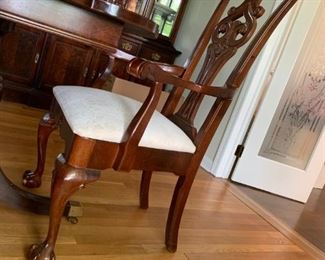 set of 6 - four standard with two arm chairs