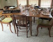 dining table chairs etc