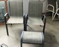 patio chairs ottoman
